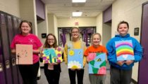 Girl Scouts Donate Original Artwork for Hospice Patients to Local Facility