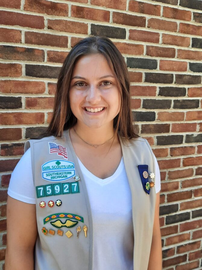 Gold Award Girl Scout Olivia Peare