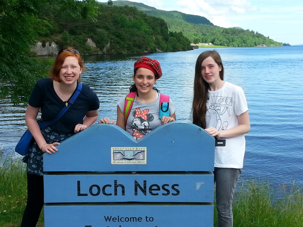 Travel trrop at Loch Ness